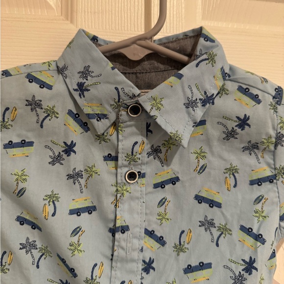 Beach Vans & Palm Trees One Piece Outfit, Baby Boy 6-9 Months Romper Outfit - Picture 5 of 10